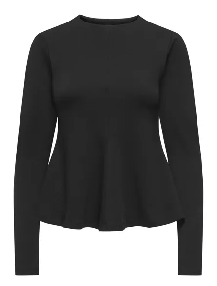 PGLINA L/S PEPLUM TOP JRS