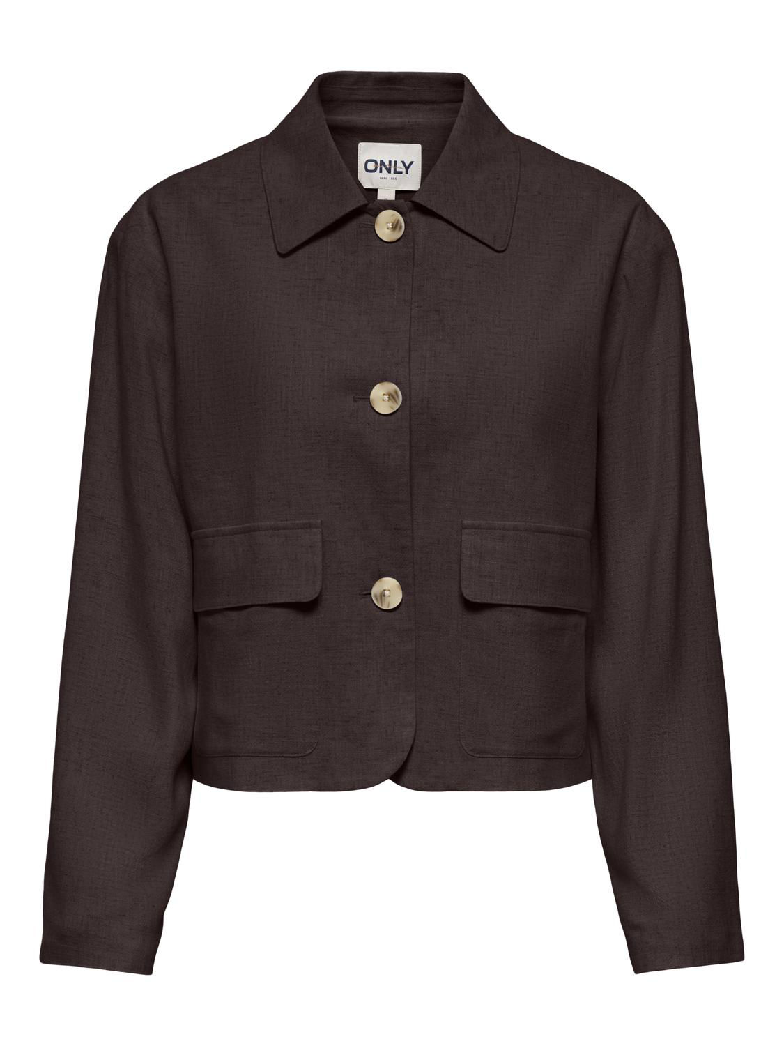 ONLSIESTA L/S LINEN BLEND JACKET PNT