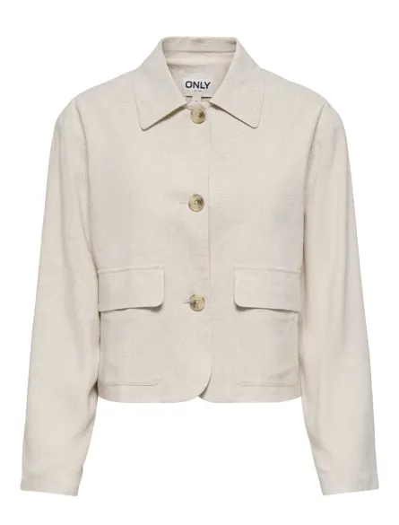 ONLSIESTA L/S LINEN BLEND JACKET PNT
