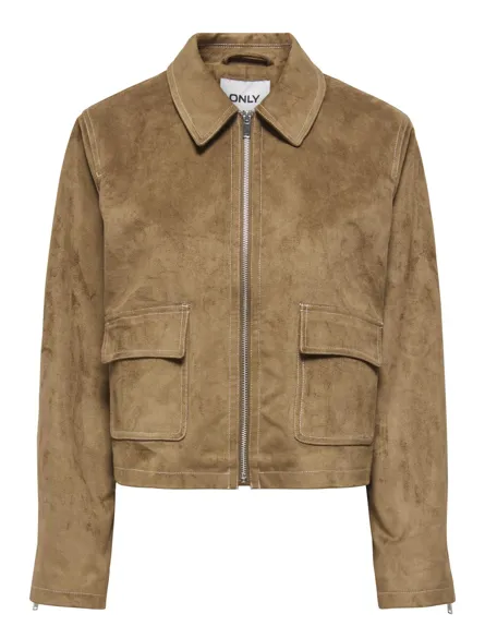 ONLTULIP FAUX SUEDE SHORT JACKET OTW