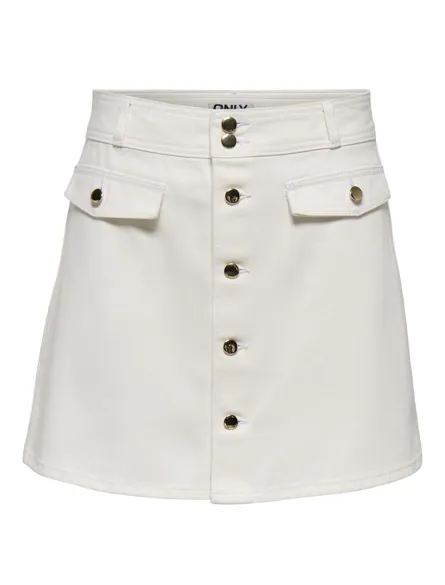 ONLSIGNE SHORT BUTTON SKIRT PNT