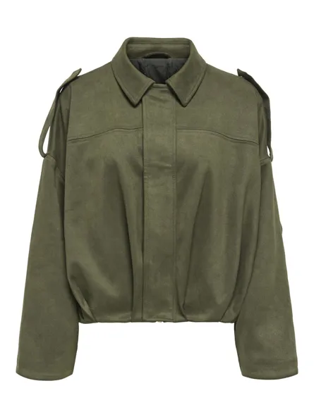 ONLMOON-STINA FAUX SUEDE BOMBER PNT NOOS