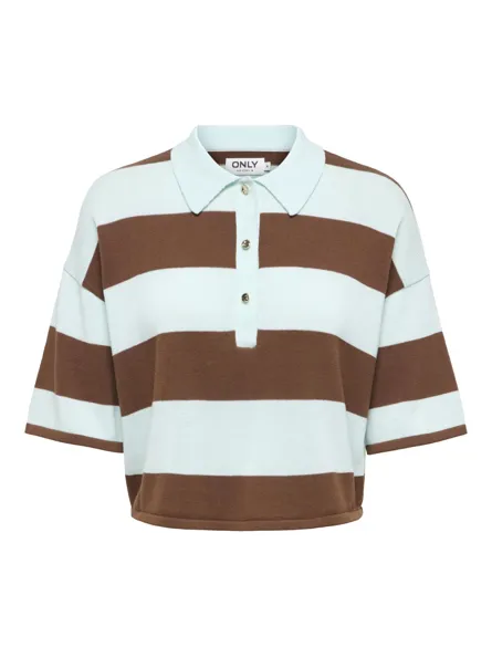 PGISABELL S/S POLO TOP KNT