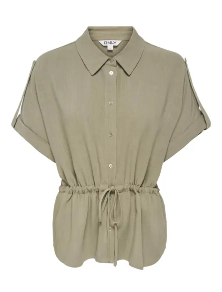 ONLSIESTA SS LIN BL UTILITY SHIRT PNT OS