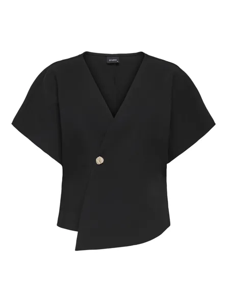 STUCASSIA S/S 1-BUTTON CARDIGAN WVN