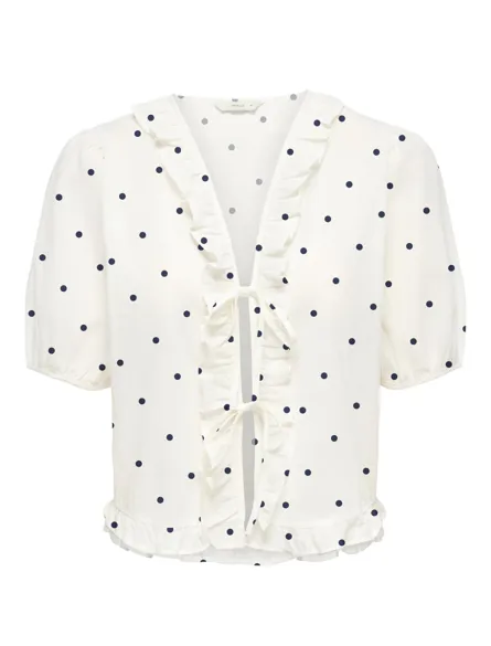 PGBLAIR S/S TIE TOP WVN