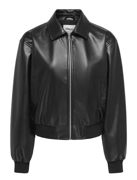 ONLBELINA FAUX LEATHER BOMBER OTW