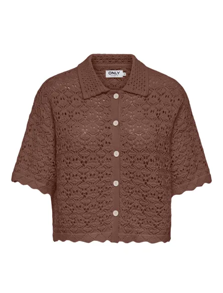 PGLAUREN S/S CARDIGAN KNT