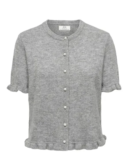JDYLETTY S/S ON FRILL CARDIGAN KNT