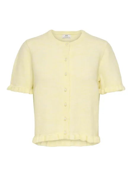 JDYLETTY S/S ON FRILL CARDIGAN KNT