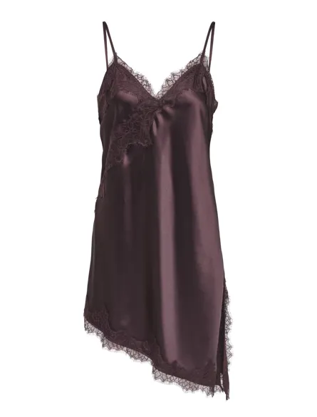 ONLBELLA SLANTED SATIN LACE DRESS WVN