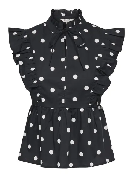 ONLKAI S/L PEPLUM FRILL WVN