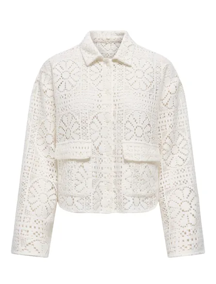 STUFENJA L/S CROCHET SHIRT WVN