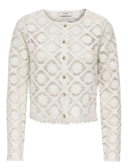 STUVIONA L/S CROCHET JACKET KNT