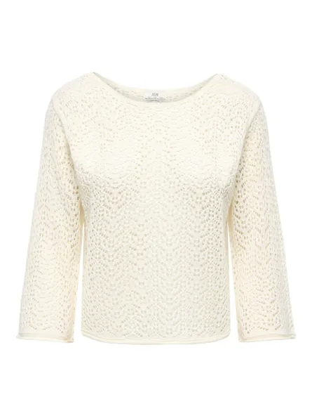 JDYMIKA 3/4 BOAT NECK PULLOVER KNT NOOS