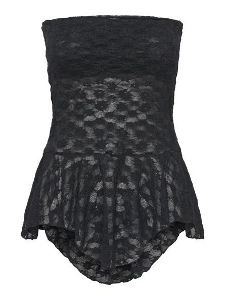STUSIA CORSAGE LACE FLOUNCE TOP JRS