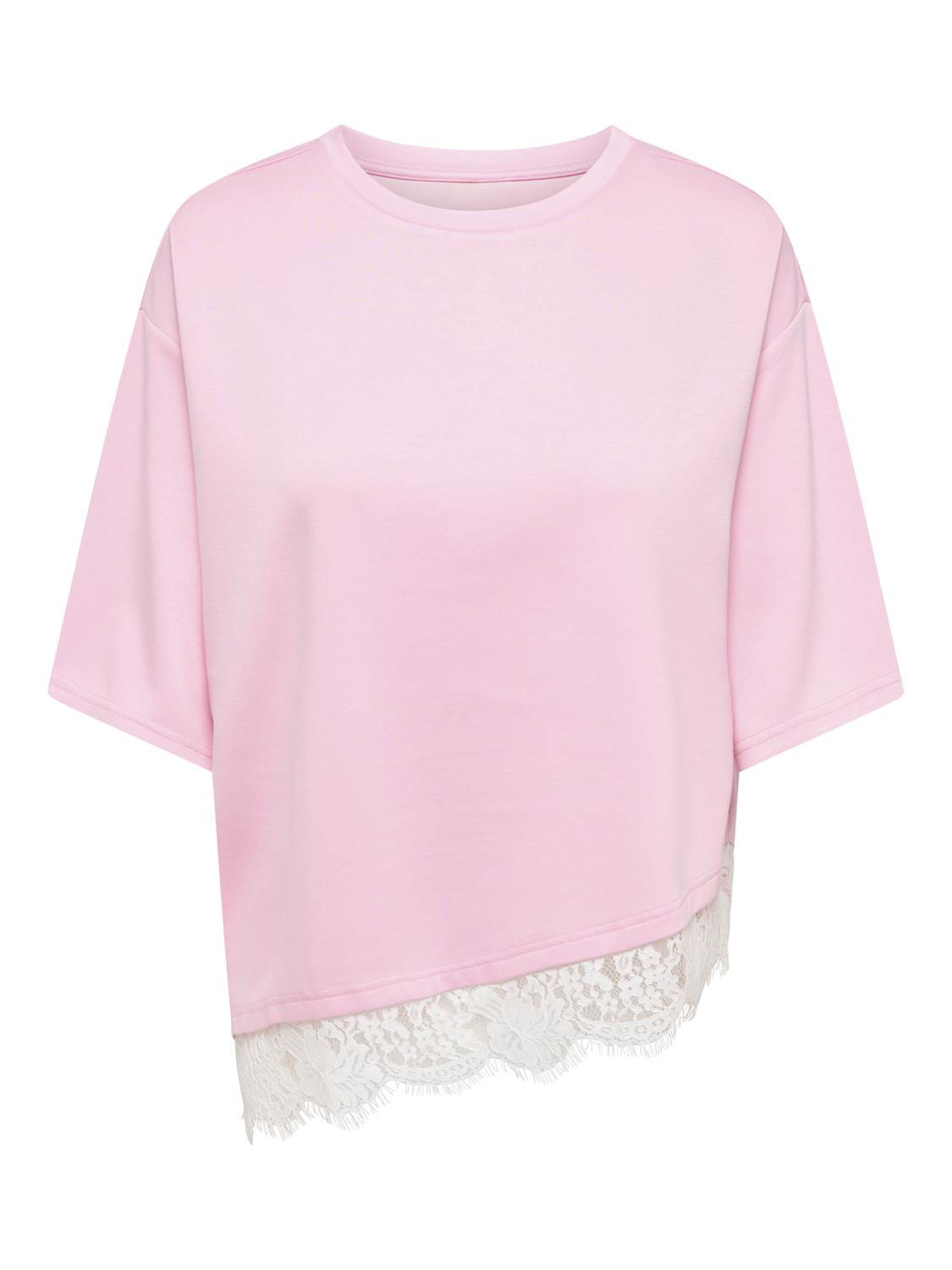 STUMATO S/S LACE ASYM TEE SWT