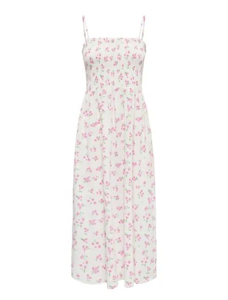 PGCATARINA STRAP SMOCK LONG DRESS WVN