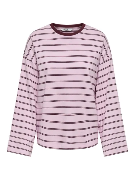PGLISA STRIPE L/S TOP JRS