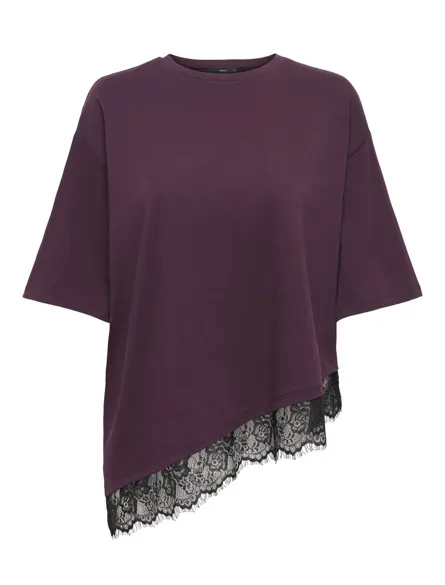 PGLUNA S/S LACE T-SHIRT JRS