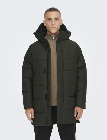ONSCARL LIFE LONG QUILTED COAT OTW NOOS