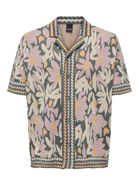 ONSDUKE RLX JAQ SS SHIRT KNIT