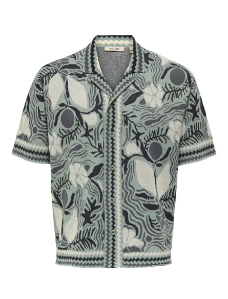ONSDUKE RLX JAQ SS SHIRT KNIT