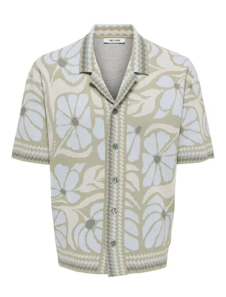 ONSDUKE RLX JAQ SS SHIRT KNIT