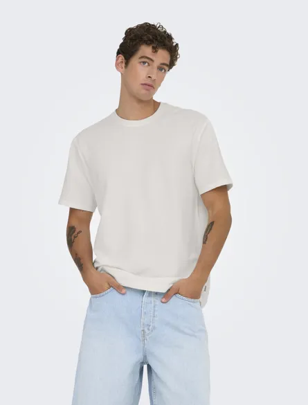 ONSKIAN LIFE REG SEERSUCKER SS TEE NOOS