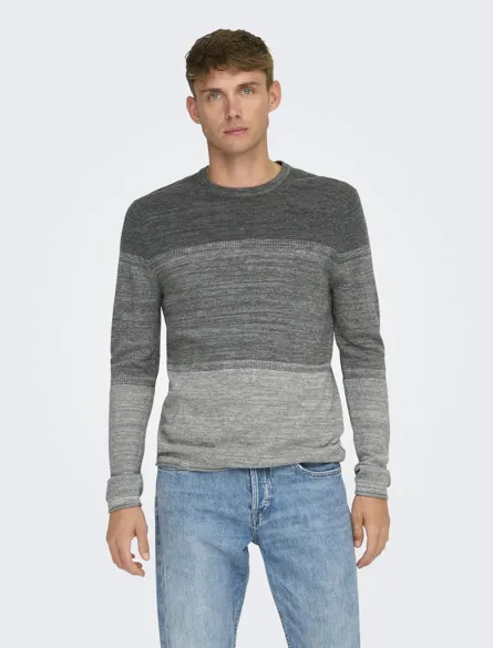 ONSFELIX REG 12 CREW KNIT NOOS