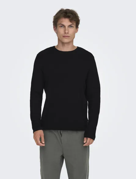 ONSERIC REG 12 STRUC CREW KNIT NOOS