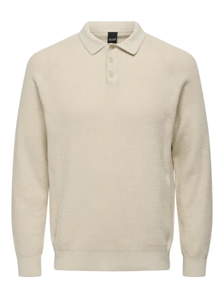 ONSJAMES Strickpullover mit langen Ärmeln und regulärer Passform