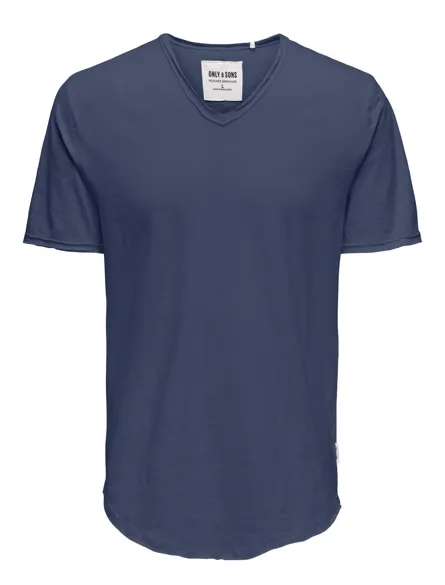 ONSBENNE LONGY V-NECK SS TEE NOOS