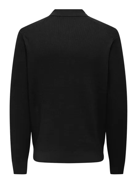ONSPHIL REG 12 HALF ZIP POLO KNIT