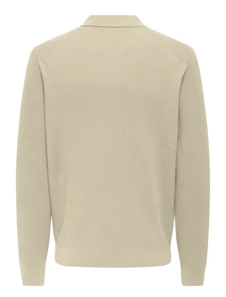 ONSPHIL REG 12 HALF ZIP POLO KNIT