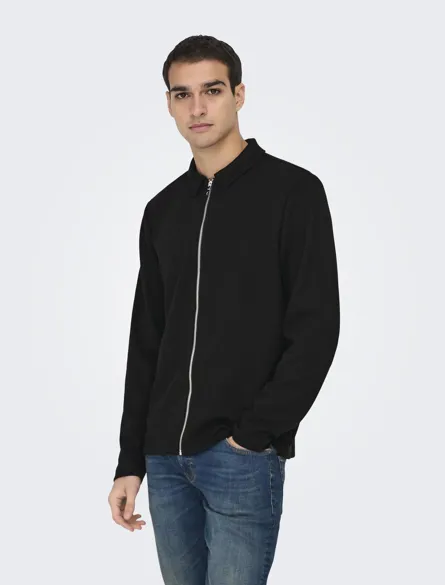 ONSNEWKODYL REG ZIP SWEAT NOOS
