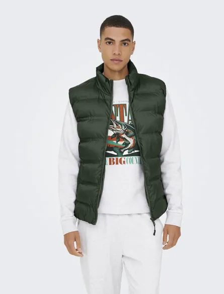 ONSUNION SEAMLESS LIFE PUFFER VEST OTW