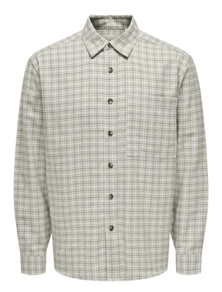 ONSGUDMUND LOOSE LS CHECKED SHIRT NOOS