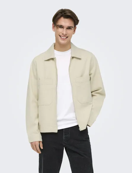 ONSCASSEL PIM ECRU 5559 DNM JACKET NOOS