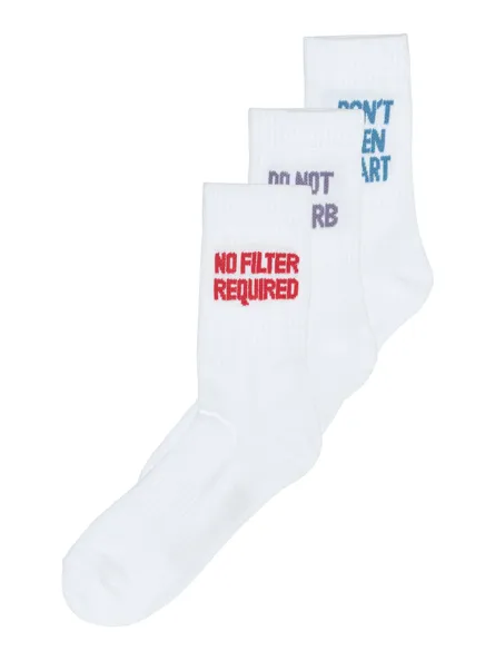 ONSRODY TEXT 3-PACK TENNIS SOCK