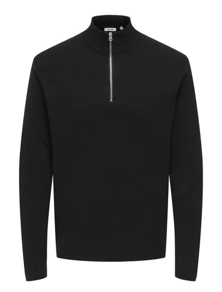 ONSTING LIFE REG HALF ZIP KNIT NOOS