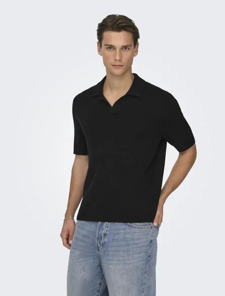 ONSTRAVIS REG 12 SS MEL KNIT