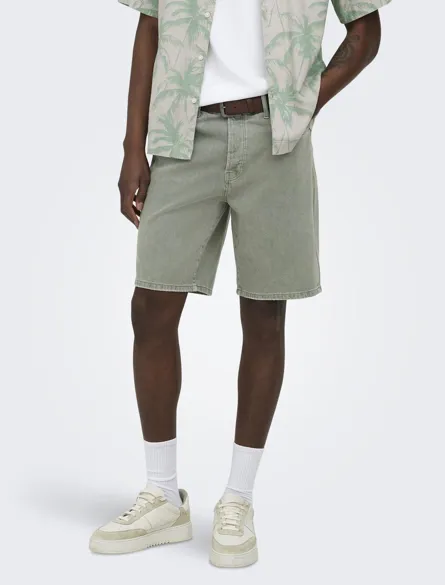 ONSEDGE GREEN 7979 TAI DNM SHORTS NOOS