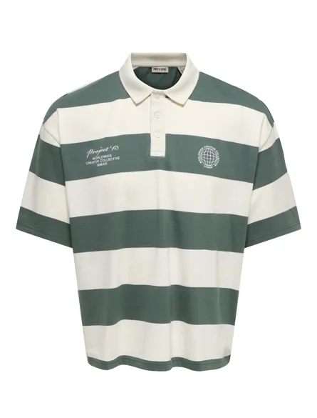 ONSDEVIN RLX SS RUGBY POLO TEE