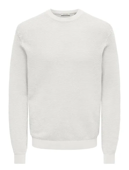 ONSRON REG LS CREW NECK KNIT NOOS