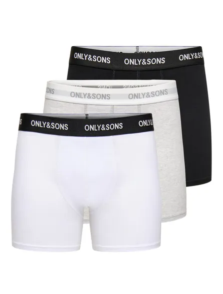 ONSBASIC SOLID BOXER 3PACK NOOS