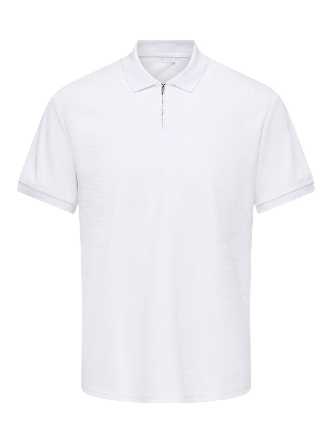 ONSBEN REG SS ZIP POLO NOOS