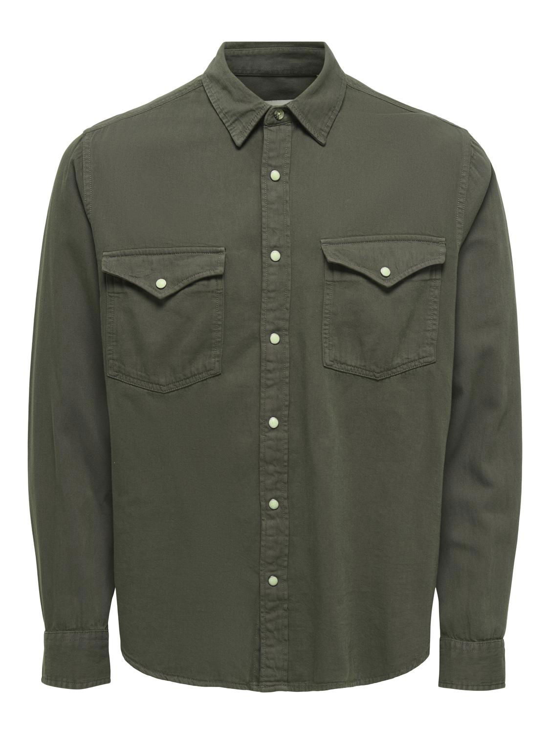 ONSRAY WESTERN REG LS SHIRT NOOS
