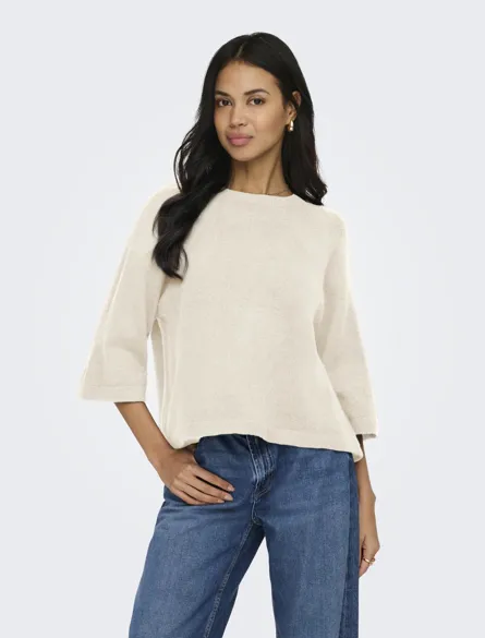 ONLSIMONI 3/4 PULLOVER KNT NOOS