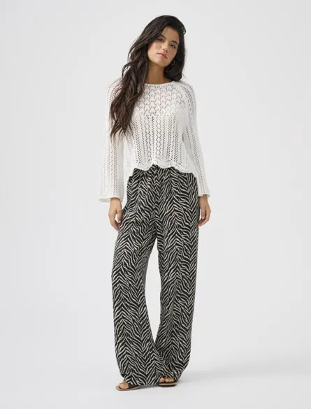 ONLKATTY PULL-UP PANT NOOS WVN